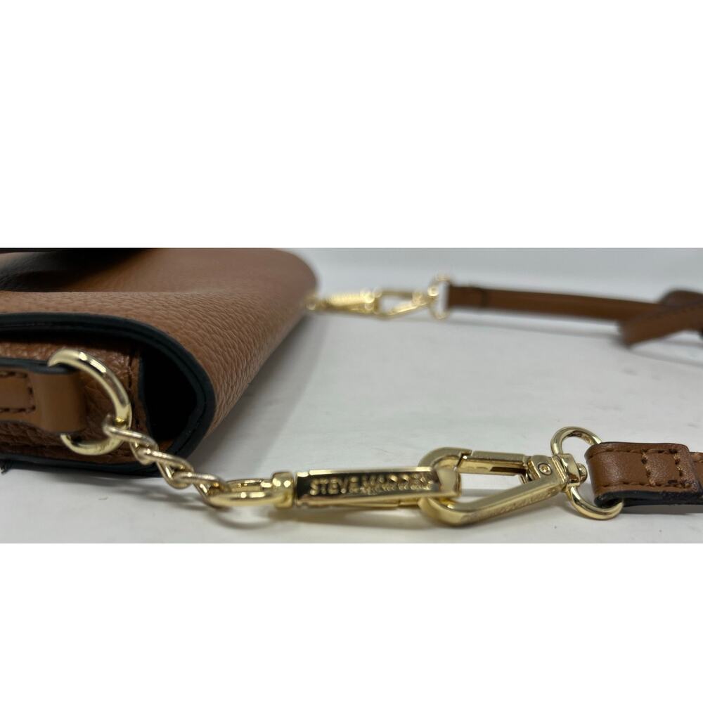 Steve Madden Women's Light Brown Crossbody Purse Adjustable Strap - Picture 6 of 10